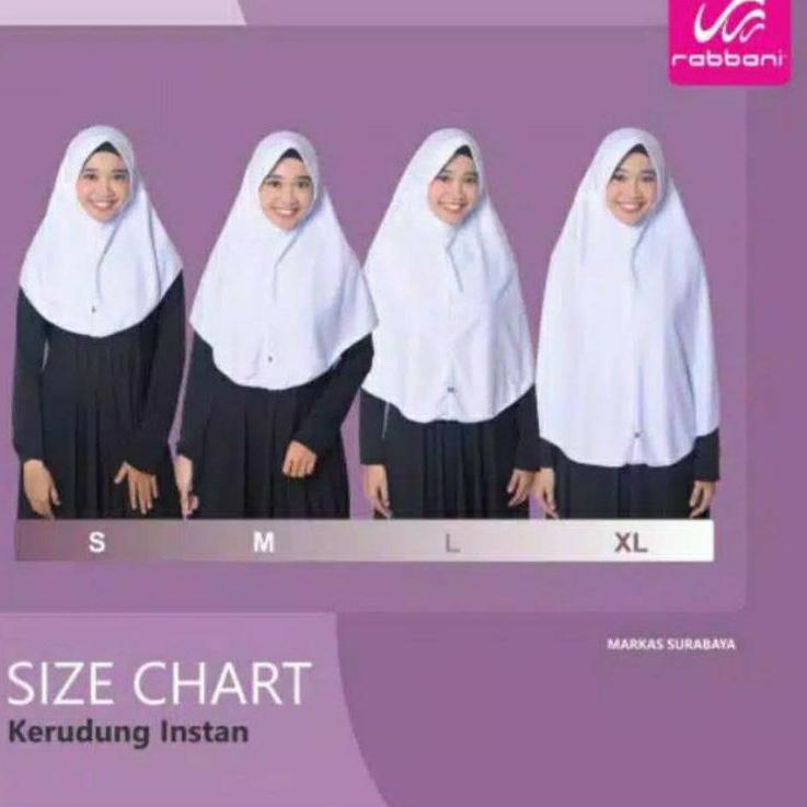 Trend⭐ jkd-18.☛ Rabbani - Kerudung Sekolah Innova LX Ukuran S M L XL .AW.02 ⭐makacii