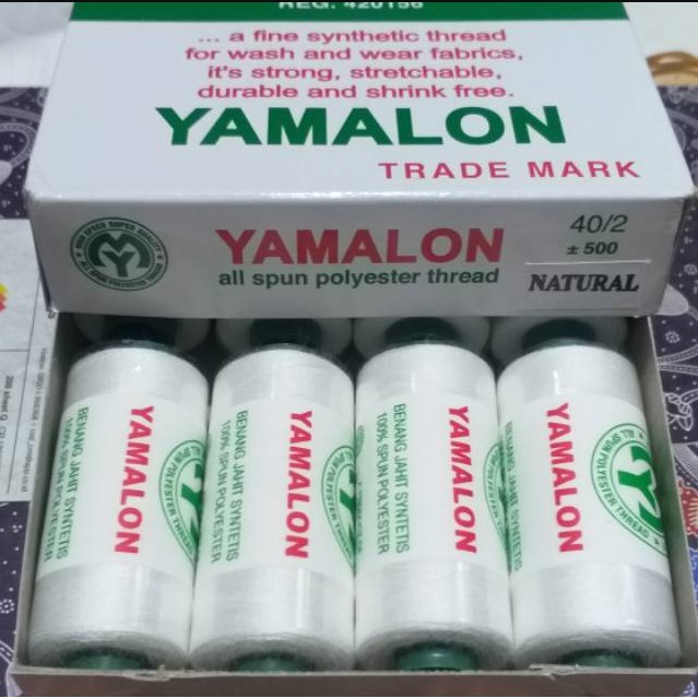 Benang Jahit Yamalon 40/2 500 yard / benang yamalon per 1 lusin/12pcs