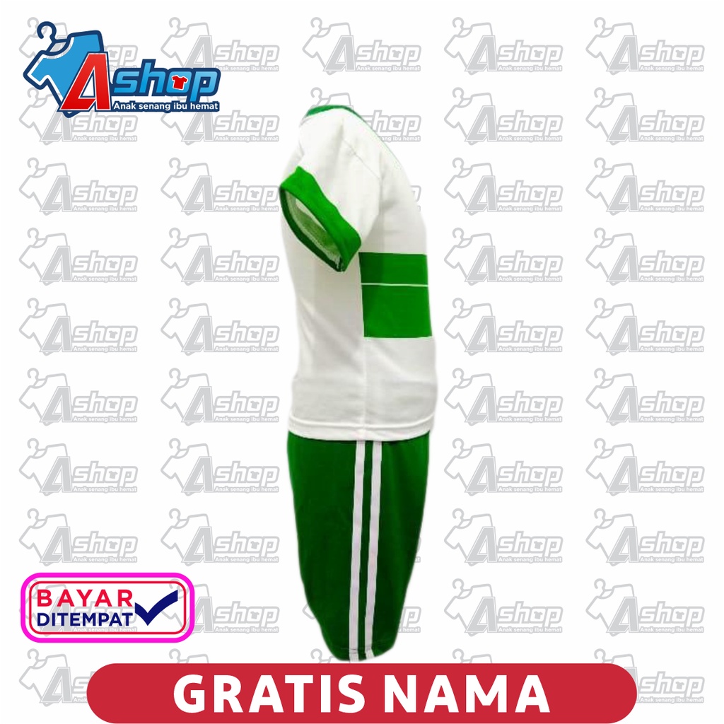 Baju Anak Setelan  Timnas INDONESIA warna putih