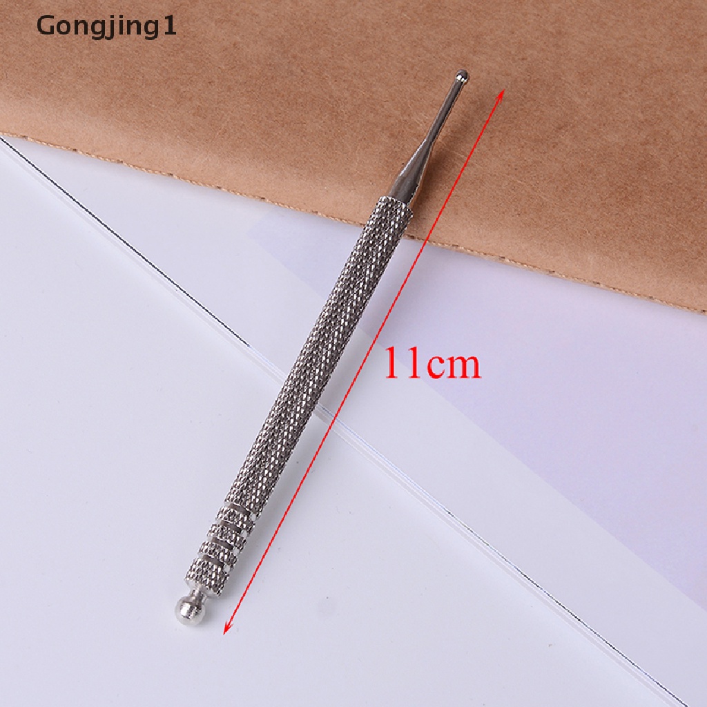 Gongjing1 Alat Pijat Akupuntur Telinga Auricle Flexible Warna Silver