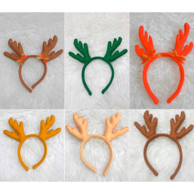 PO 3 HARI Bando Karakter Rusa Tanduk Deer Cmas Merry Christmas Rudolph Topi Natal