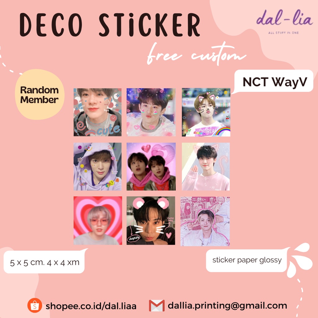 

CETAK STICKER DECO FREEBIES KPOP Ala Selkor