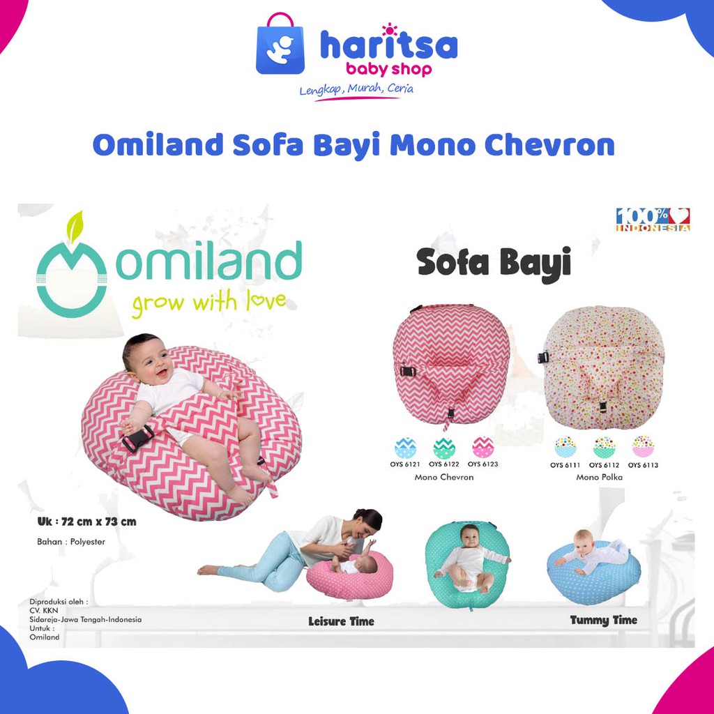 Omiland Sofa Bayi Mono Chevron / Sloth Series OB 40152 OB40071