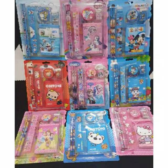 

Paket Alat Tulis Set Dompet /Stationery set/Souvenir ulang tahun anak