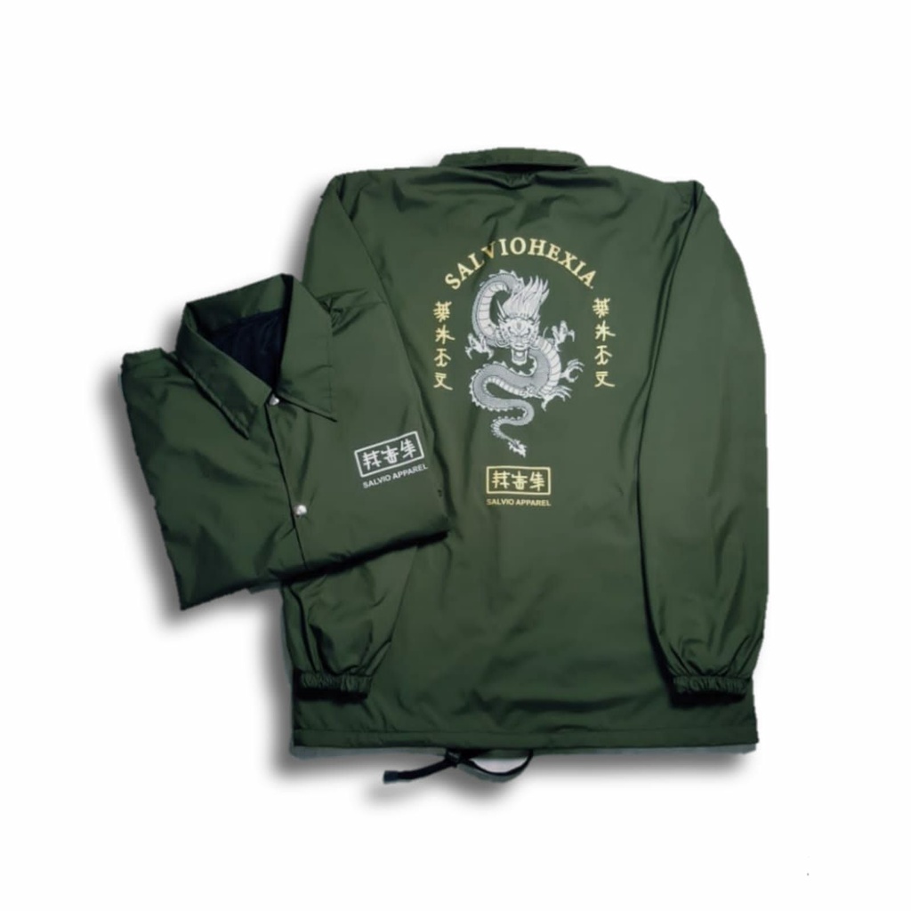 ( COD) JAKET COACH/JAKET PRIA CASUAL/jaket windbreakers-army salvio
