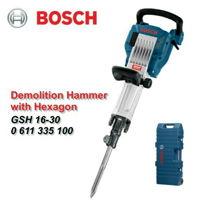 Mesin Bobok Beton Bosch GSH 16-30 Demolition Hammer/Concrete Breaker