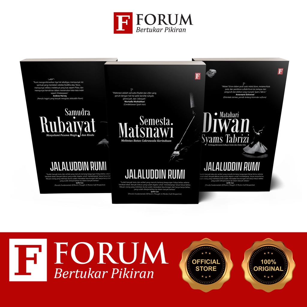 Buku PAKET TRILOGI JALALUDDIN RUMI