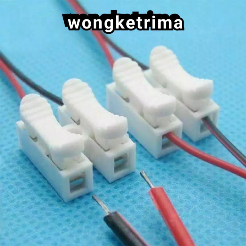 kabel konektor sambungan kabel 2 wire