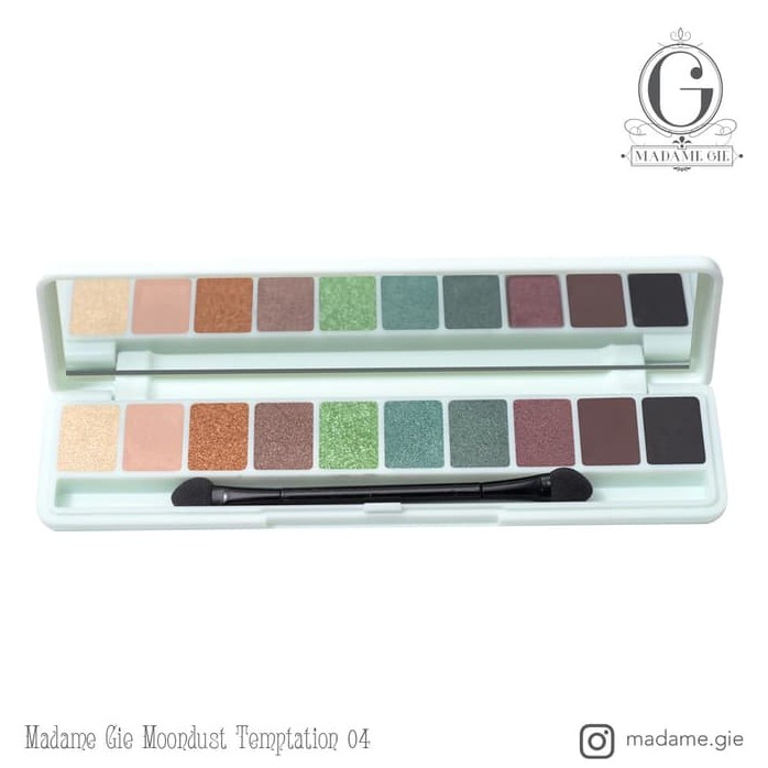 MADAME GIE EYE ILLUSION MOONDUST TEMPTATION EYESHADOW 10 WARNA