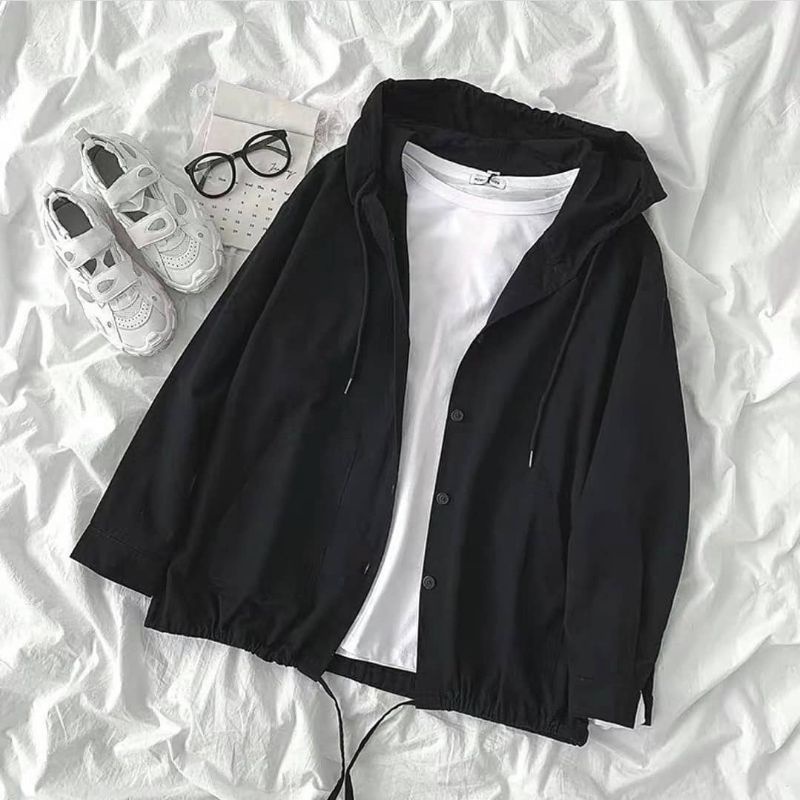 JAKET WANITA - STEVIA JACKET - ATASAN WANITA - JAKET CANVAS - PAKAIAN TERMURAH - KOREAN STYLE