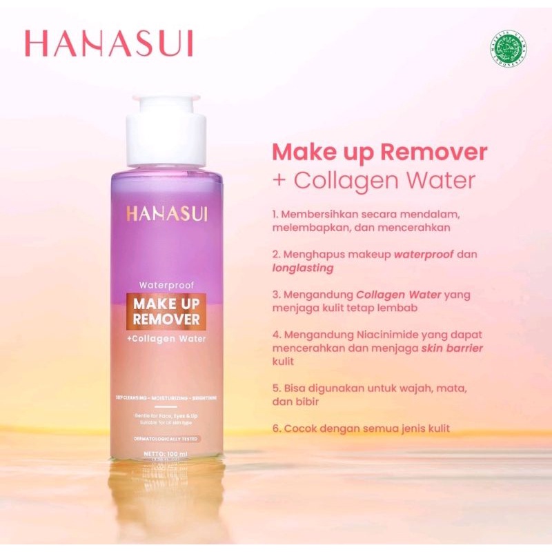 HANASUI WATERPROOF REMOVER COLLAGEN 100 ML