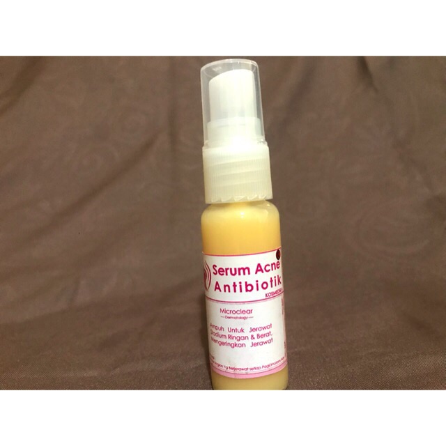Serum acne + antibiotik farma dokter sangat ampuh utk jerawat aman bumil busui