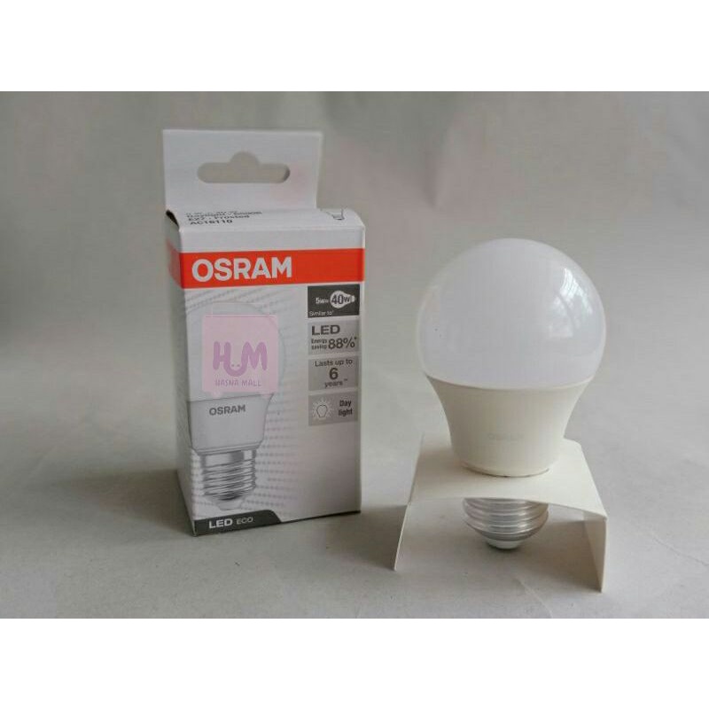 Hasna Mall - Osram Lampu Bohlam LED 5 Watt Putih