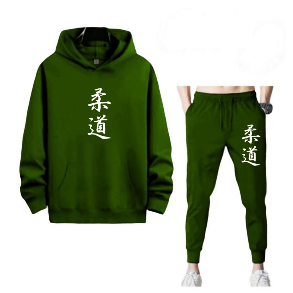 SETELAN PRIA HOODIE ROUDAO TULISAN CINA DAN CELANA JOGGER MURAH TERLARIS