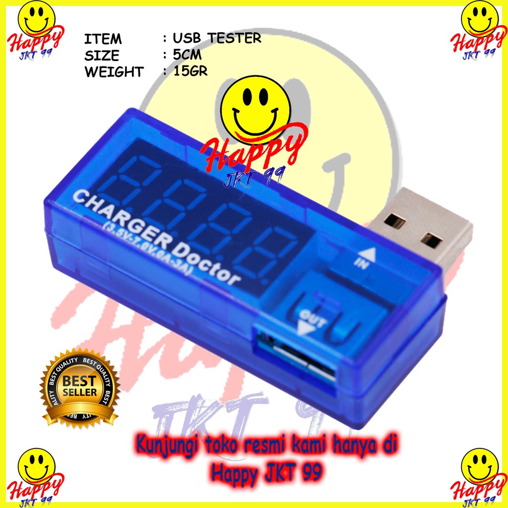 [ HAPPY JKT 99 ] USB TESTER CHARGER DOCTOR ORIGINAL