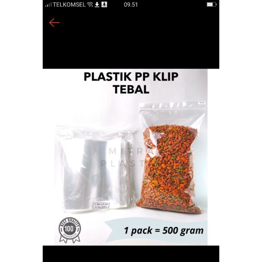 

plastik pp klip tebal