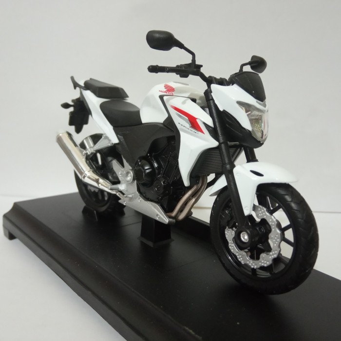 Diecast motor Honda CB500F miniatur motor sport welly mainan bahan besi