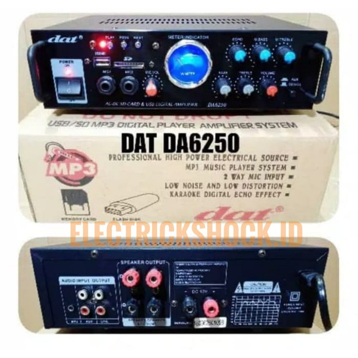 AMPLI DAT DA 6250 AMPLIFIER DAT DA6250 MP3 USH DIGITAL