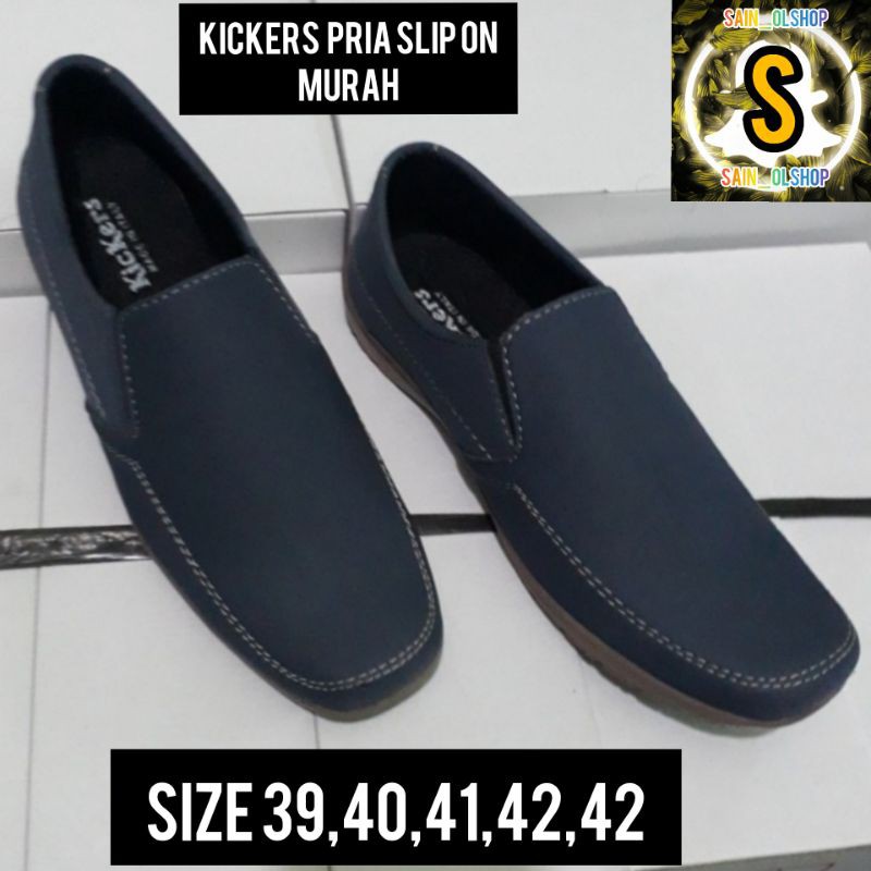 sepatu pria kickers,sepatu pria slip on.sepatu pria slip on murah