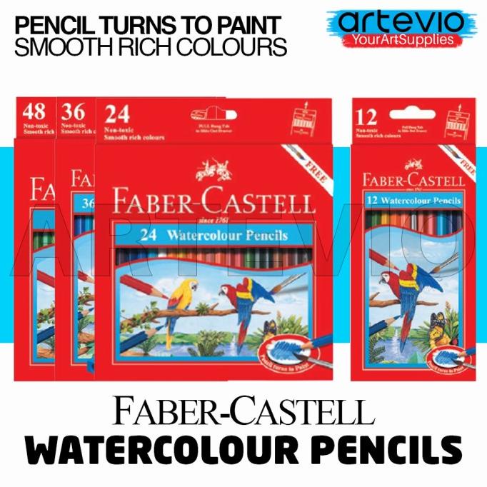 

PERALATAN MENGGAMBAR PENSIL WARNA / FABER-CASTELL WATERCOLOUR PENCILS / WATERCOLOR PENCILS PERALATAN
