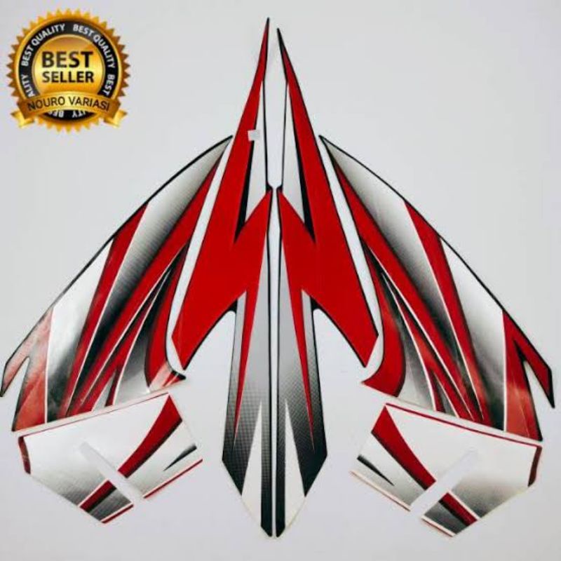 (BISA COD) Striping Tiger  2004 2005 Merah Striping lis stiker Standar Ori Honda Tiger lama Tilam ti