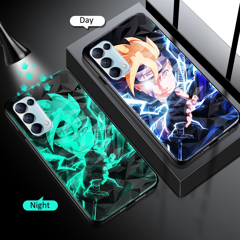 Anime Naruto Boruto Hard Case Hp Luminous Hard Case Oppo Reno 5 Reno 5