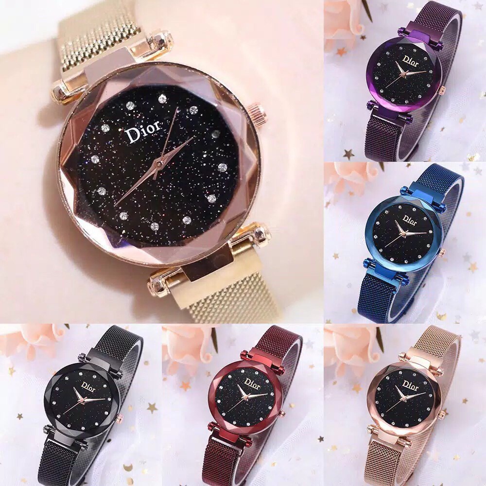 Jam Tangan Jam Tangan Rantai Magnet Jam Tangan Wanita Analog