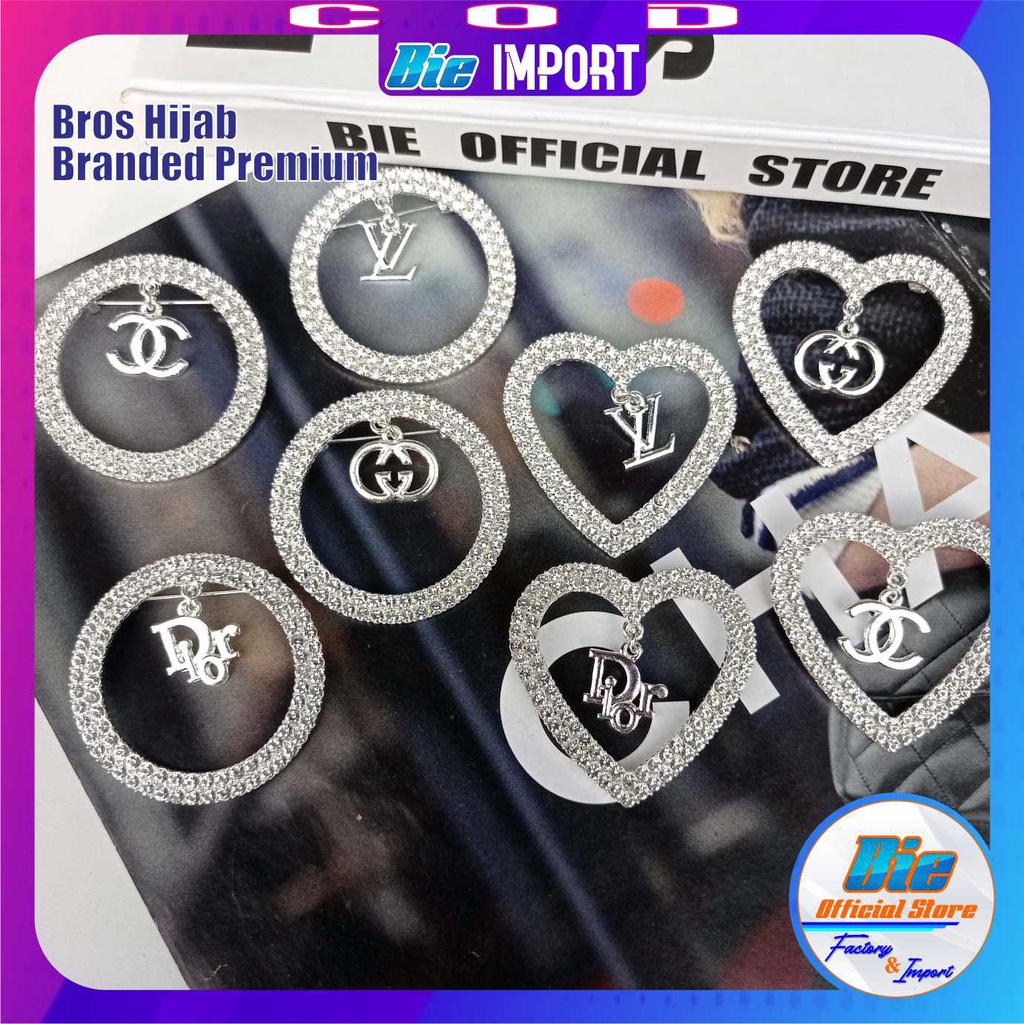 Bros Hijab Magnet Permata Impor Best Seller