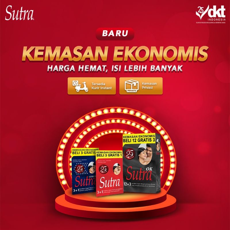 *PRIVASI AMAN* Kondom Hitam Sutra OK isi 3 Pcs + Sutra 003 1 pcs