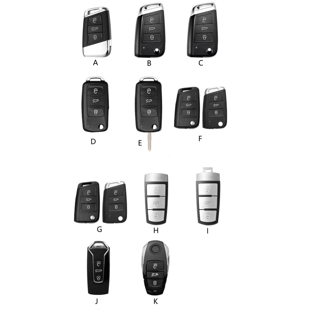 Cover Kunci remote Mobil Bahan Kulit Untuk Volkswagen