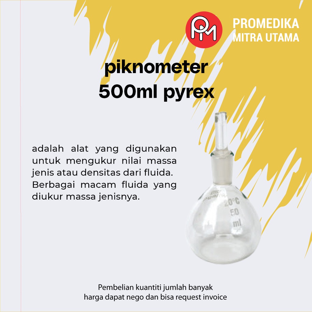 Jual piknometer ( density bottle) 500 ml pyrex | Shopee Indonesia