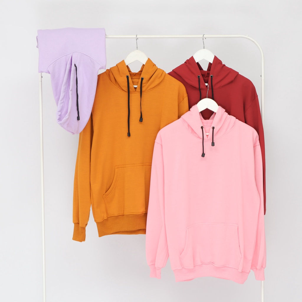 HOODIE POLOS PREMIUM || JAKET SWEATER HOODIE JUMPER GRAMASI 240 PRIA WANITA