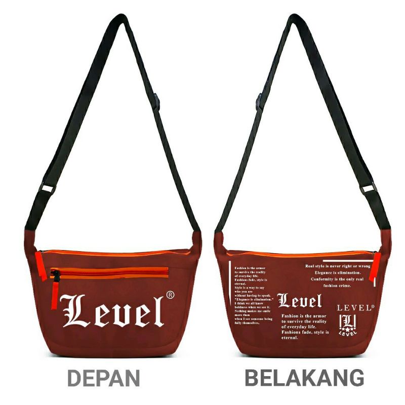 TAS SELEMPANG LEVEL MOTIF KORAN