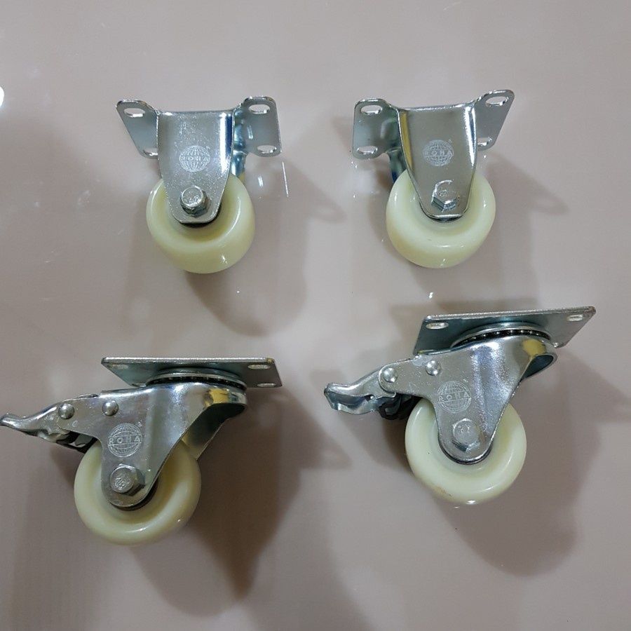 Roda Rak Nilon Taiwan 2 inch (2muter+rem 2mati )