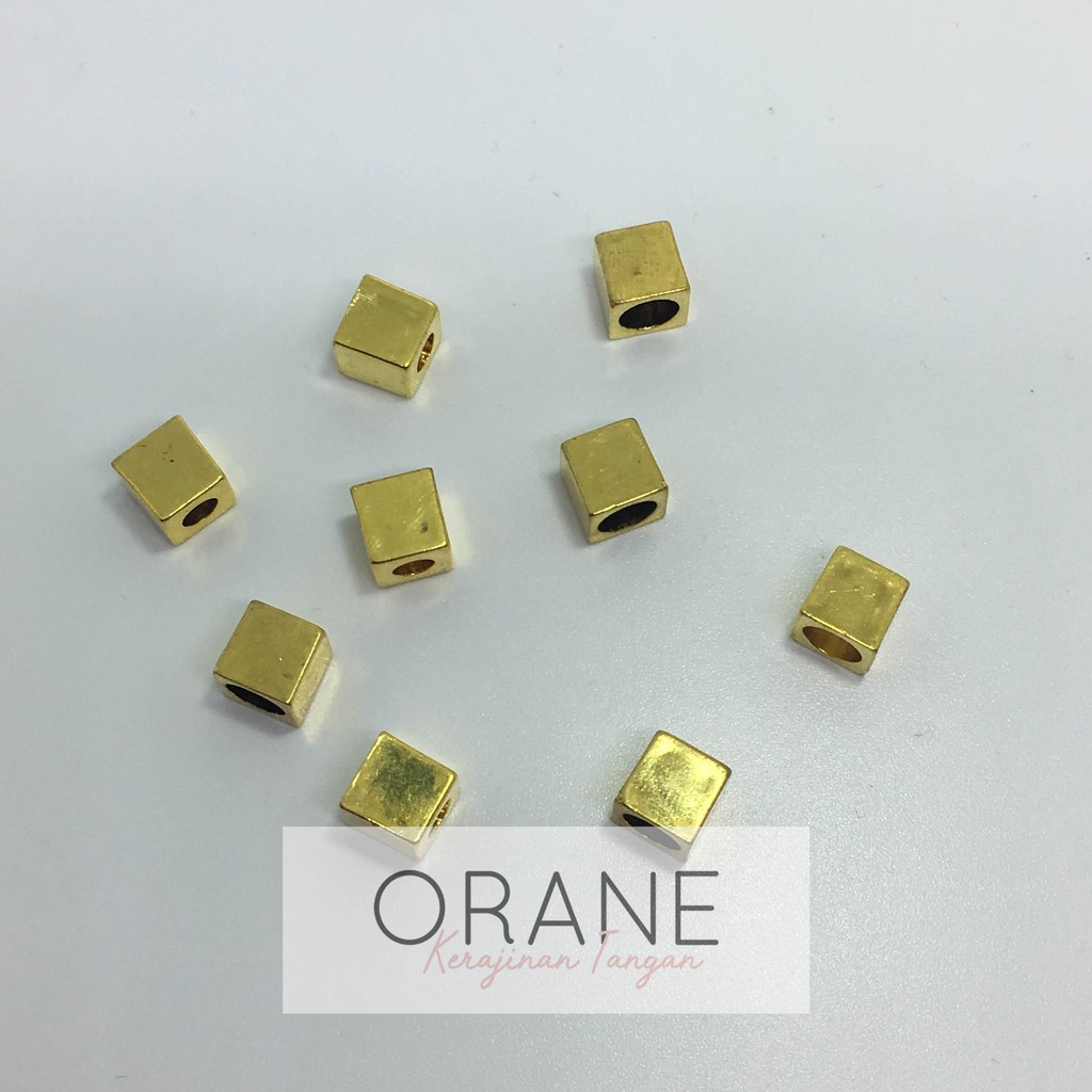 Bahan Aksesoris Kalung Anting DIY bentuk kubus