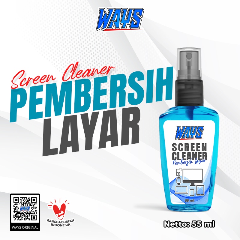 WAYS Screen Cleaner Pembersih Layar Handphone Hp Laptop Kacamata Lensa Kamera Elektronik - 75ml