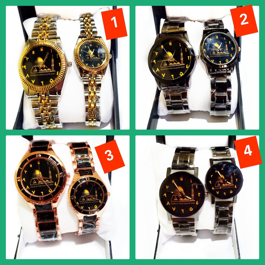 Jam Tangan Majelis Rasulullah Saw Majelis Rosulullah Saw/Jam Tangan MR/Jam Tangan Majelis Couple