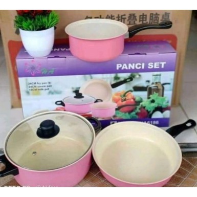 PANCI SET HA 3PCS / COOKWARE SET ANTI LENGKET