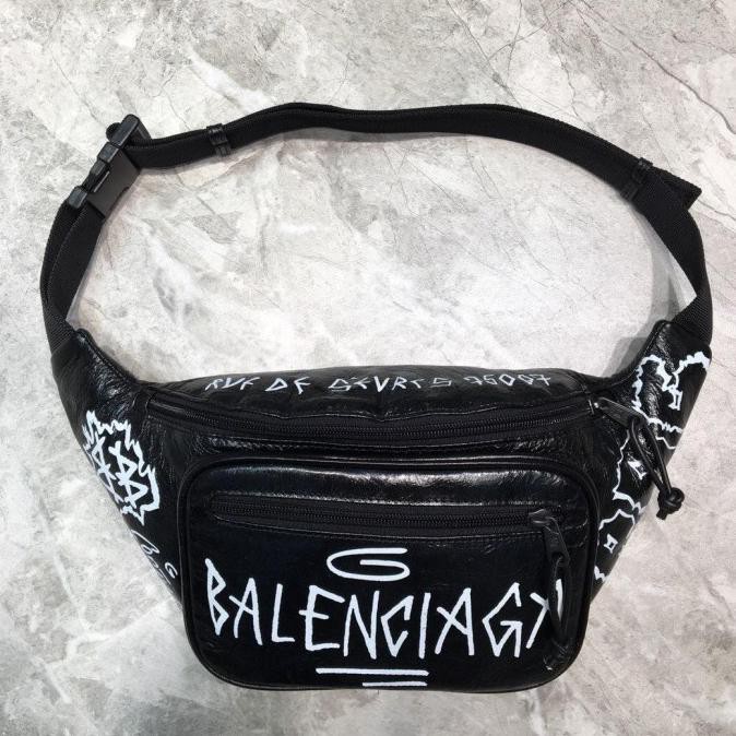 Waistbag Balenciaga Pria Premium / Tas Waistbag Branded Balenciaga Gulamerahhi