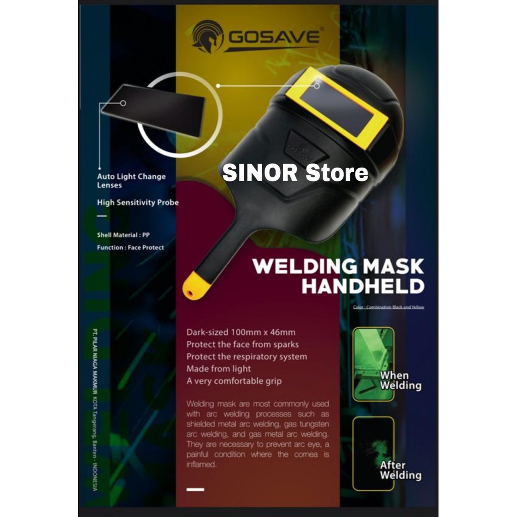 Kedok las gagang topeng las pegang pelindung las welding mask