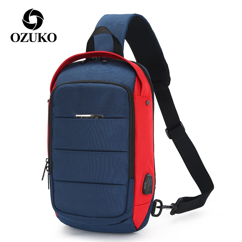 OZUKO 9068 Tas Selempang Pria Anti Air Sling Bag Pria By Japan Design WATCHKITE WKOS