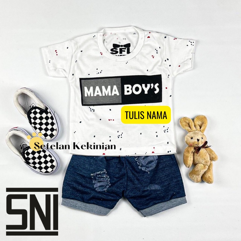 [GRATIS TULIS NAMA] Setelan Anak Laki Laki 0-12 bulan Set Baby Boy Keren Kado Newborn Lahiran