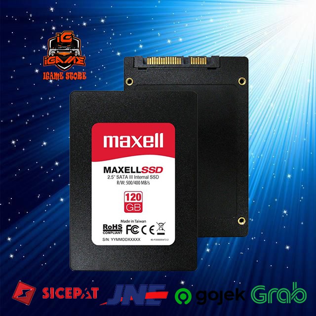 SSD MAXELL 120GB SATA III Read : Up To 500 MB/s MANTAFF OK