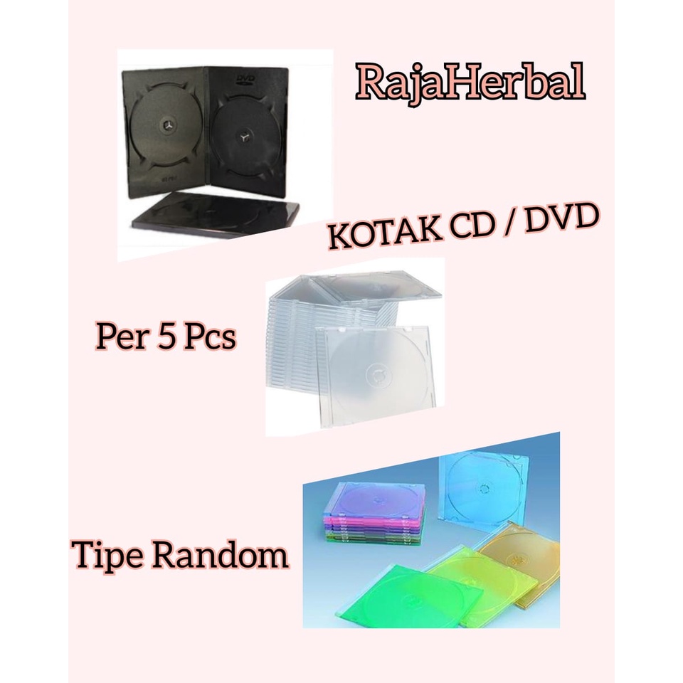 KOTAK CD / DVD RANDOM PER 5PCS 5 PCS KUALITAS TERBAIK