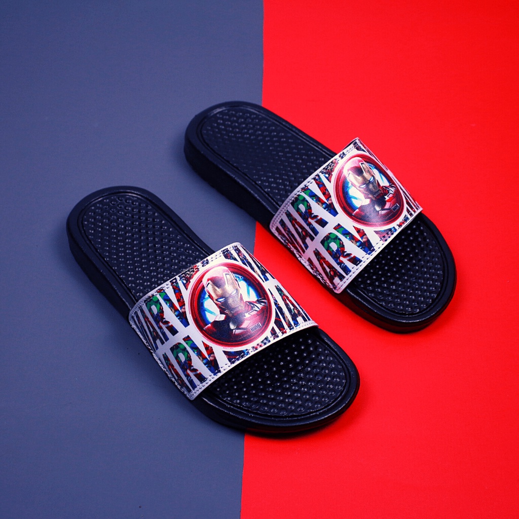 Obral...Sandal slip on terbaru karakter MARVEL