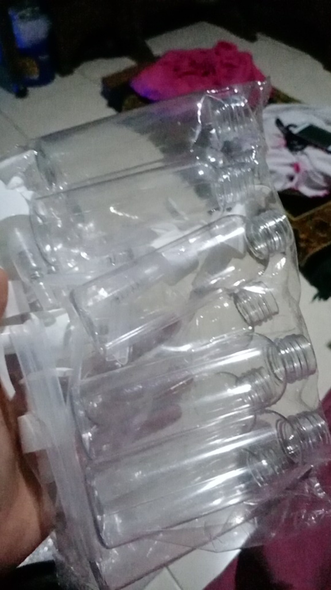 Botol Pump Putih   100 Ml  (include Sedotan )
