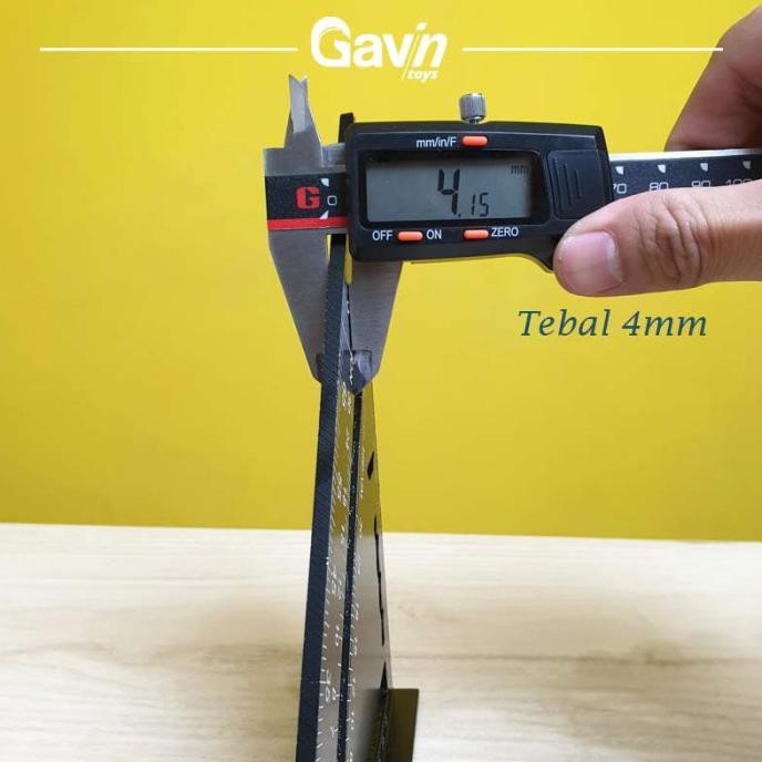 

♏ Speed Square 7 Inch Woodworking Penggaris Siku Segitiga Tukang Hitam ☫