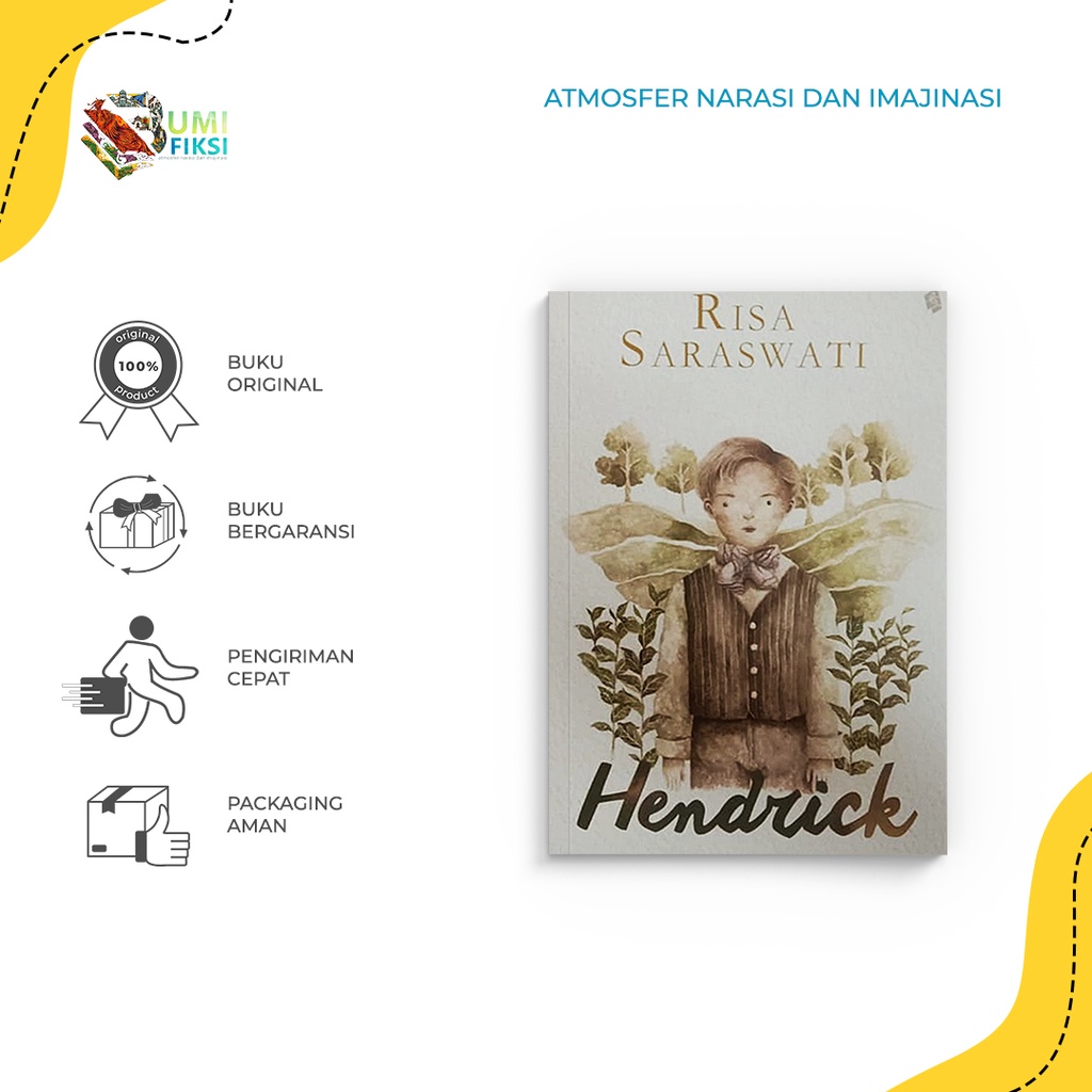 Buku Novel Horor - Hendrick (Repackage) - Risa Saraswati - Penerbit Bukune - Bumifiksi