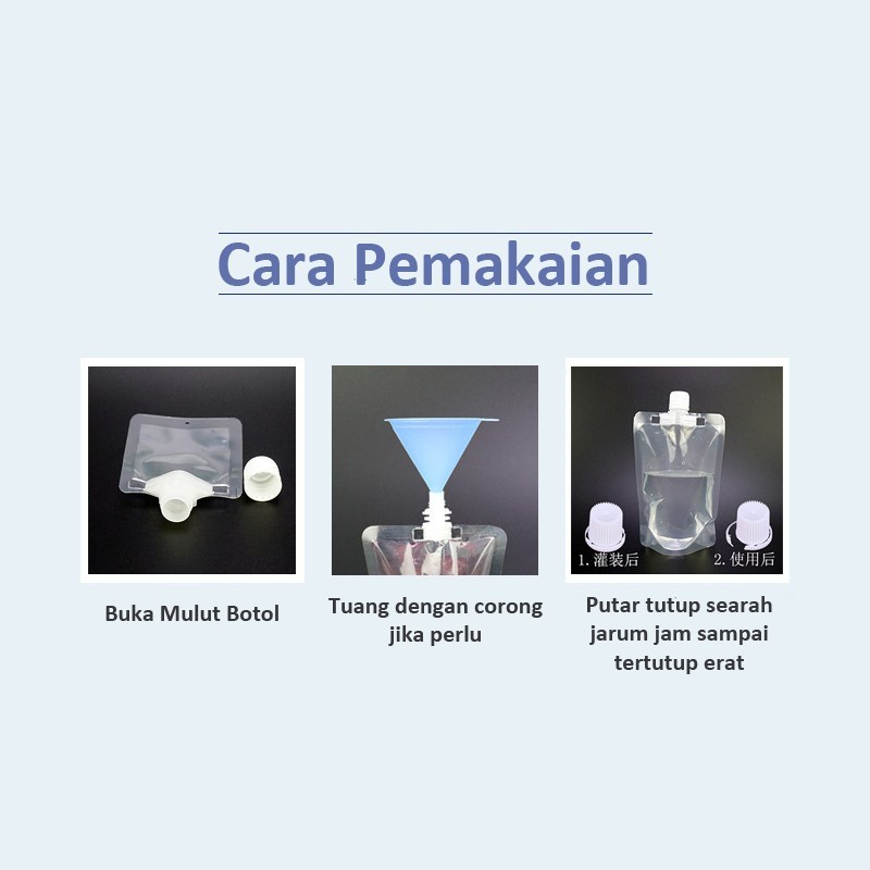 Botol Refill Tempat Sabun Cair botol refill Travel Plastik Fliptop Travel Organizer