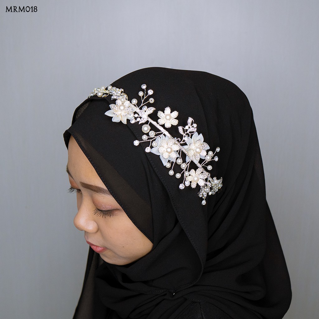 [ORDER SEKARANG] ACCESORIES PERNIKAHAN EXCLUSIVE TIARA HIJAB BRIDAL MRM018